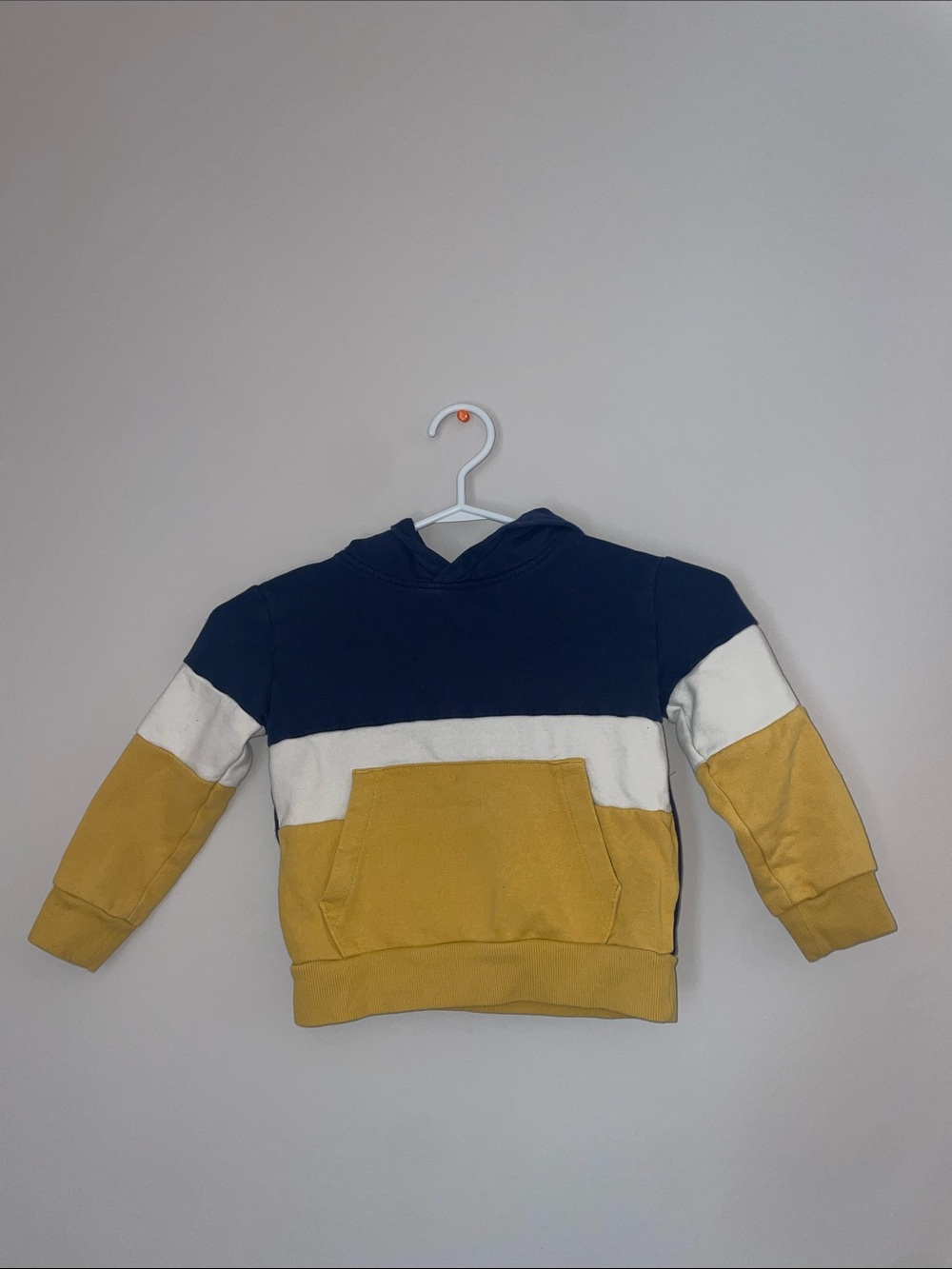 Toddler Boys Yellow Pullover Hoodie